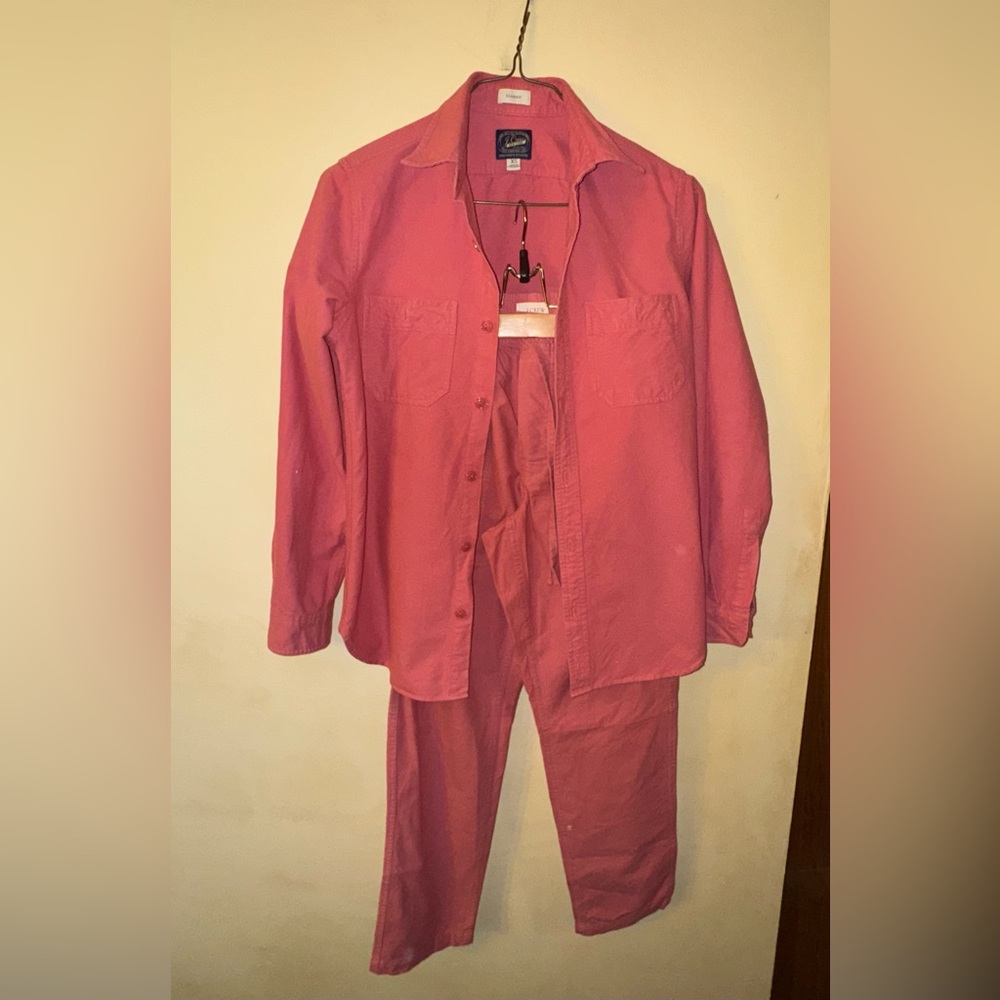 J Crew Men’s Lightweight Chamois Shirt and Pants, X-Small